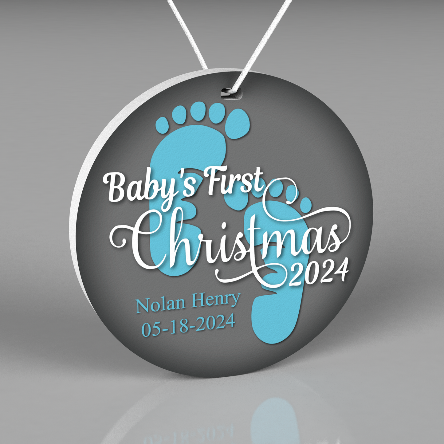 Baby First Christmas Ornament, 2024 Christmas Tree Ornament, Personalized Christmas Tree Ornaments, First Christmas, Christmas Decoration