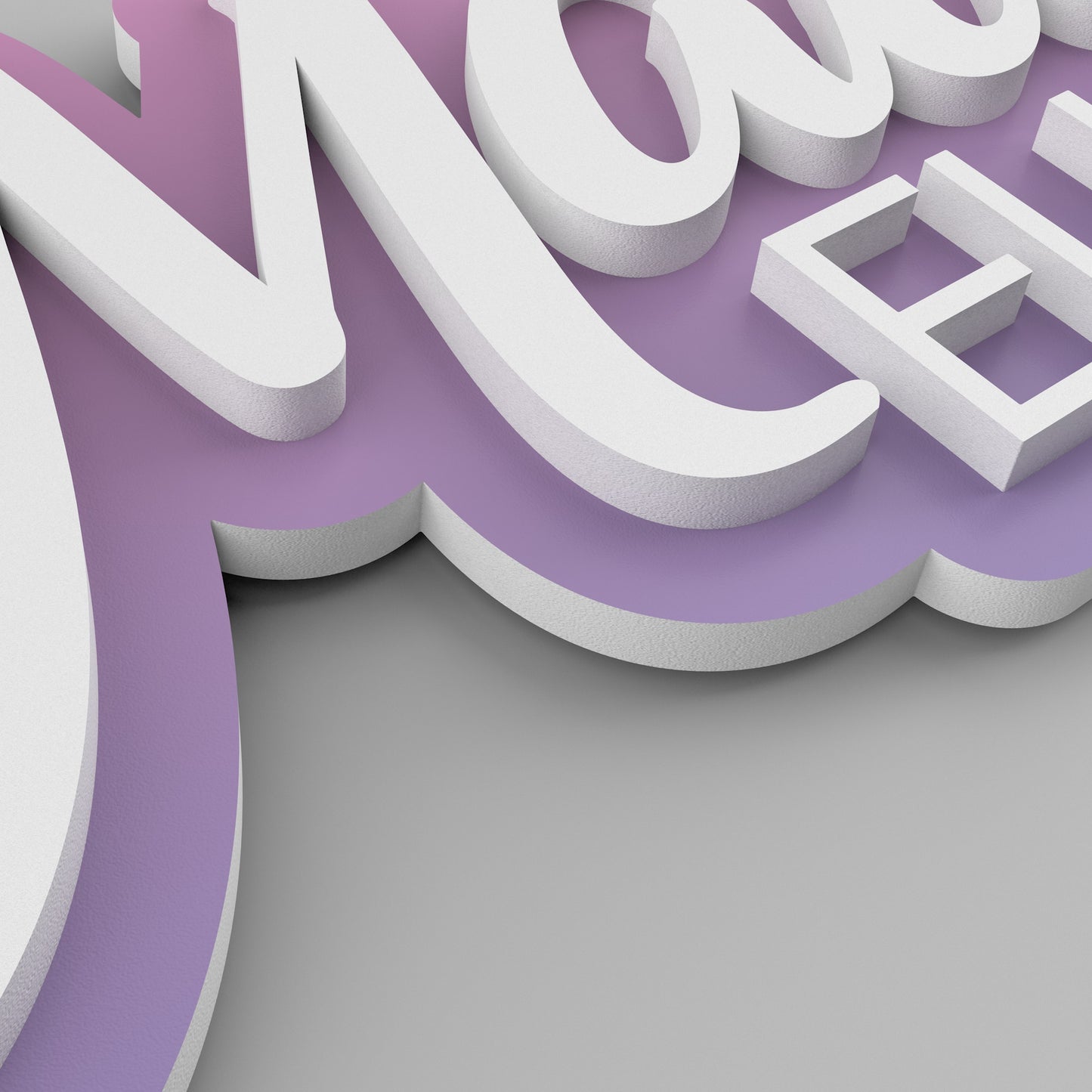 Nursery Name Sign - Custom Baby Name Sign - Nursery Wall Art - Personalized Gift For Baby - Layered 3D Name Sign