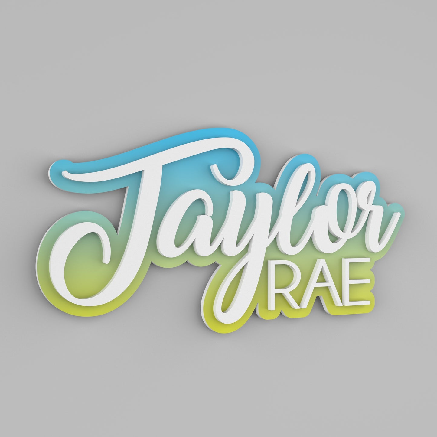 Layered Nursery Name Sign - Custom Baby Name Sign - Nursery Wall Art - Personalized Gift For Baby - Layered 3D Name Sign