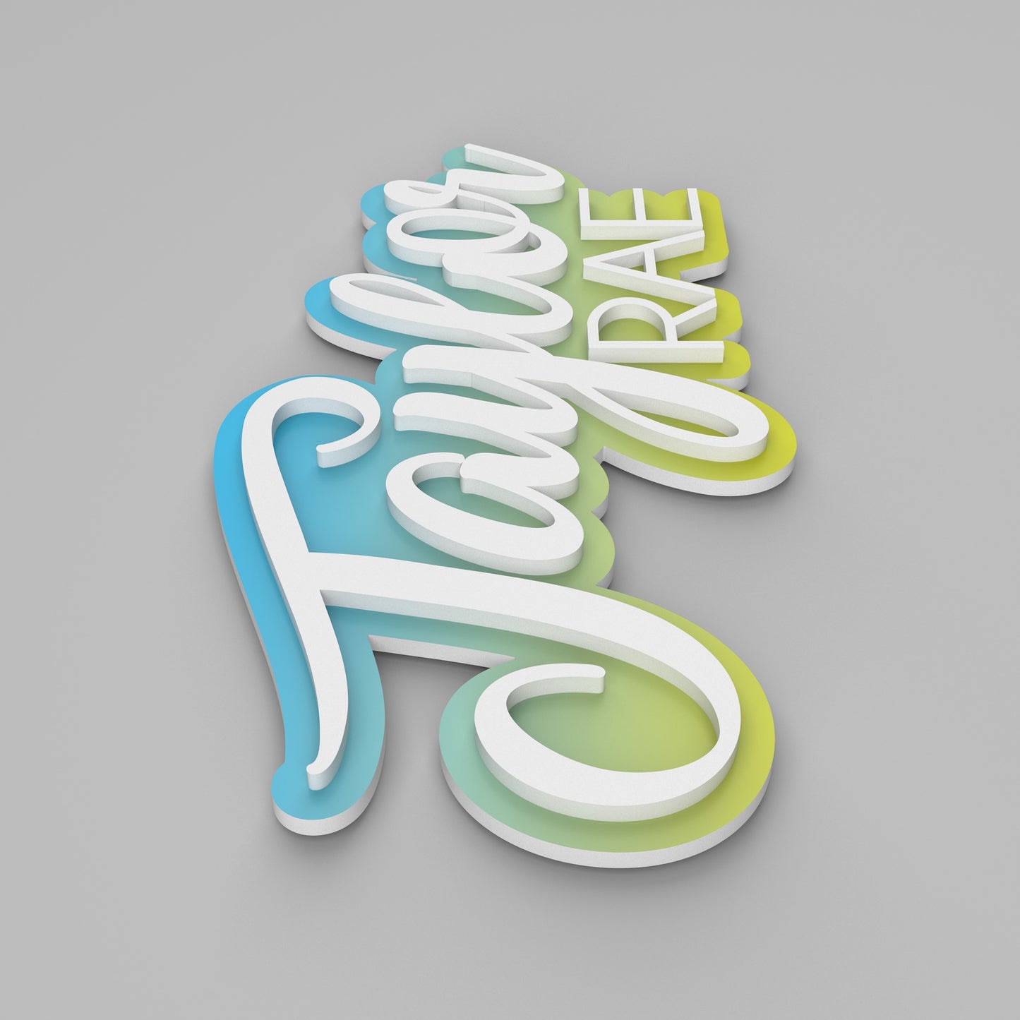 Layered Nursery Name Sign - Custom Baby Name Sign - Nursery Wall Art - Personalized Gift For Baby - Layered 3D Name Sign