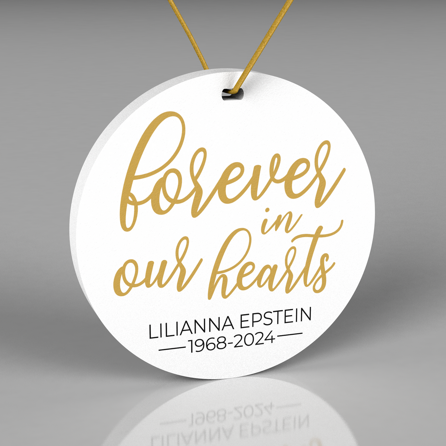Loss of Loved One Ornament, Memorial Ornament, Forever in our Hearts, In Memory Of Gift