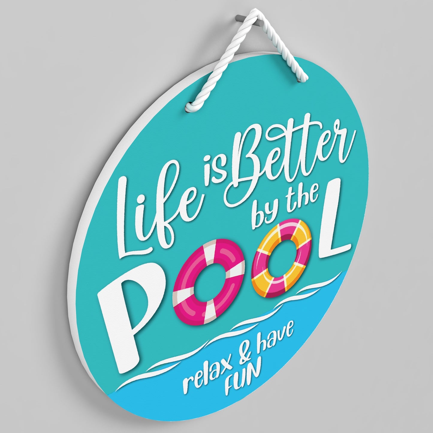 Life Is Better by the Pool - Outdoor Pool Sign