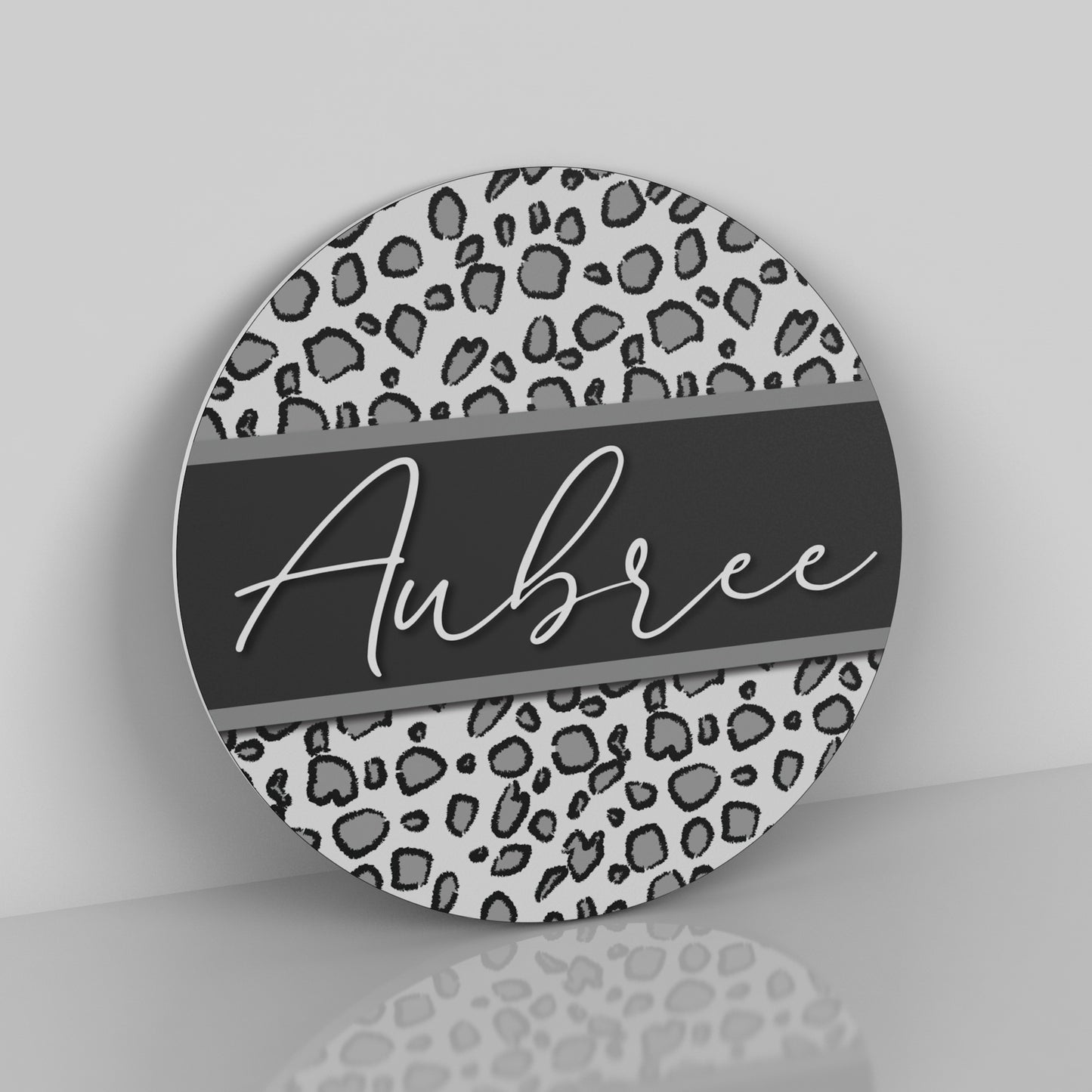 Animal Print Name Sign - Personalized Name Sign