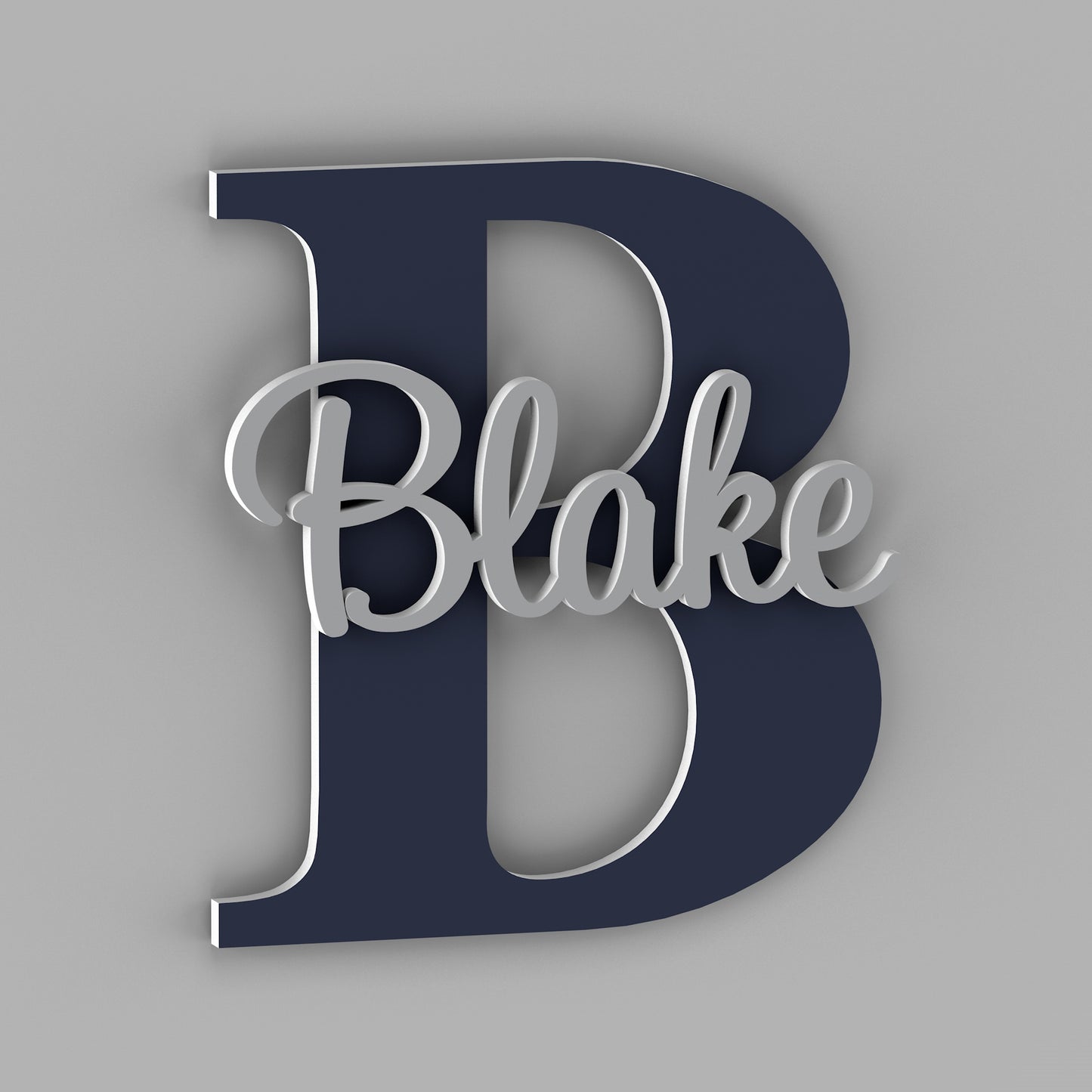 Personalized name sign with Capital Letter - Nursery Name Signs