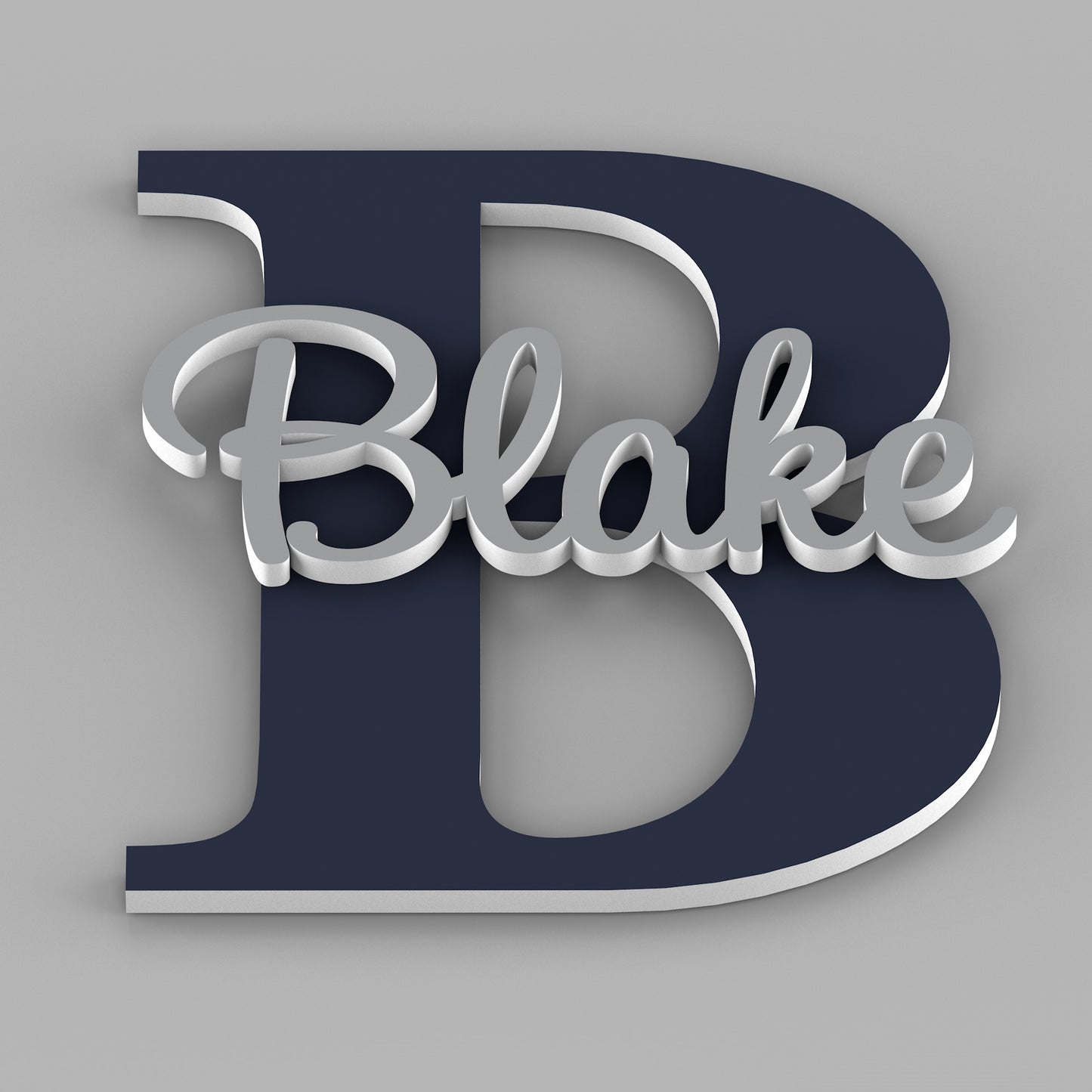 Personalized name sign with Capital Letter - Nursery Name Signs