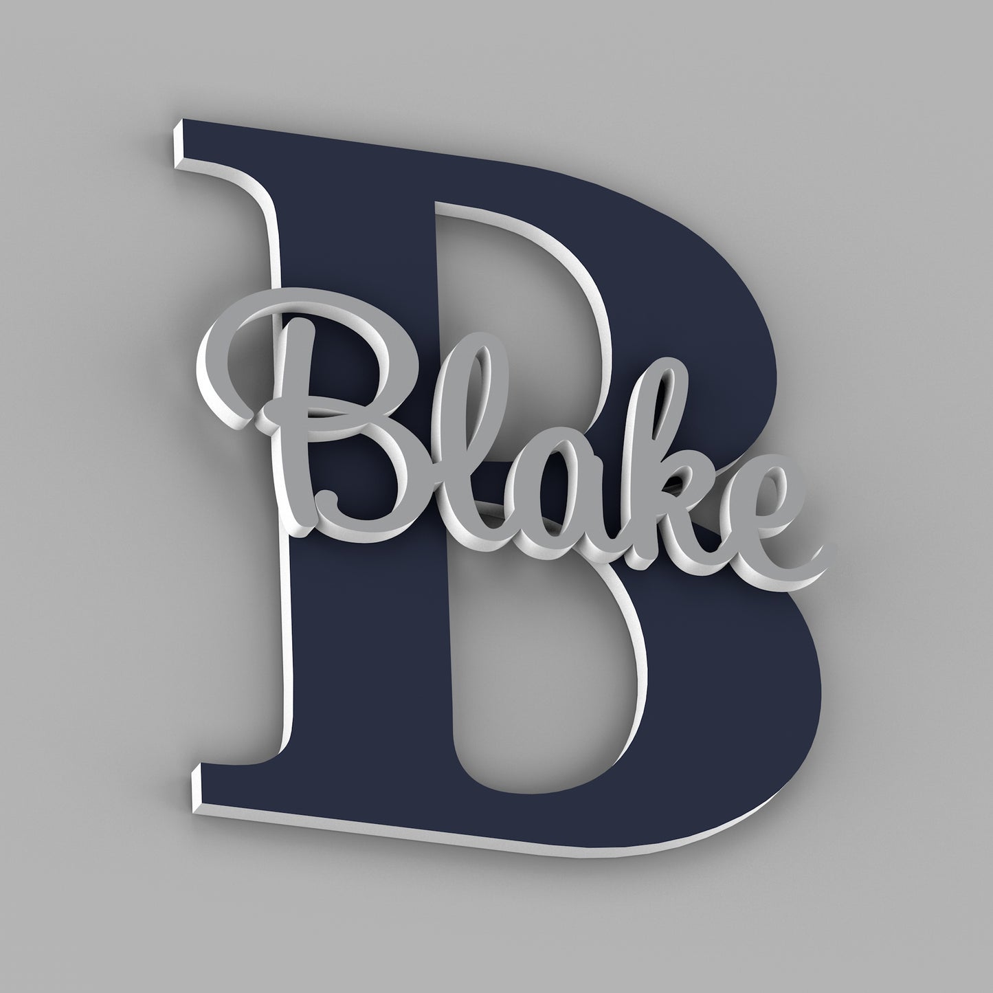 Personalized name sign with Capital Letter - Nursery Name Signs