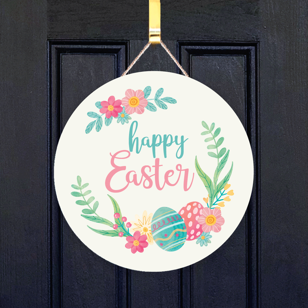 Happy Easter Door Hanger Sign