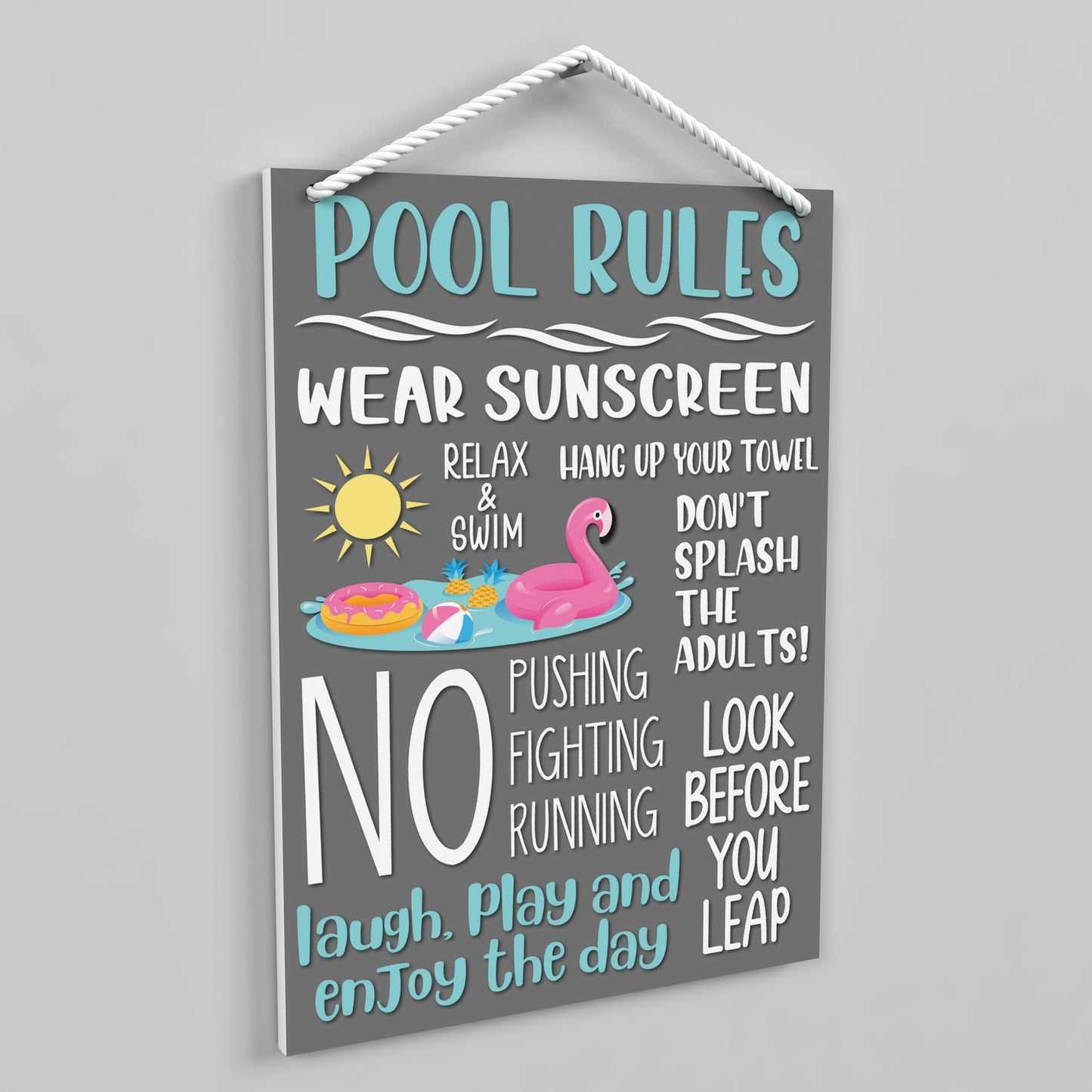 Pool Rules - Outdoor Sign
