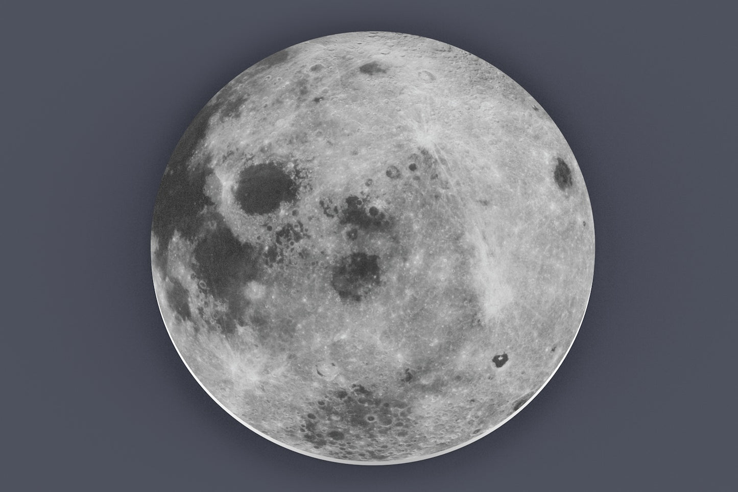 Full Moon Bedroom Wall Art, Moon Wall Hanging, Moon Home Decor, Moon Nursery Art, Modern Decor, Gray Moon, Astronomy Art