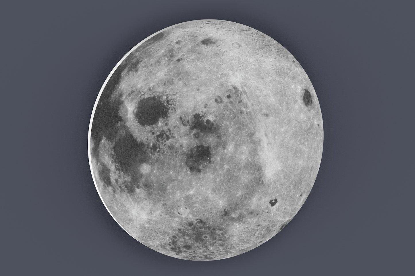 Full Moon Bedroom Wall Art, Moon Wall Hanging, Moon Home Decor, Moon Nursery Art, Modern Decor, Gray Moon, Astronomy Art