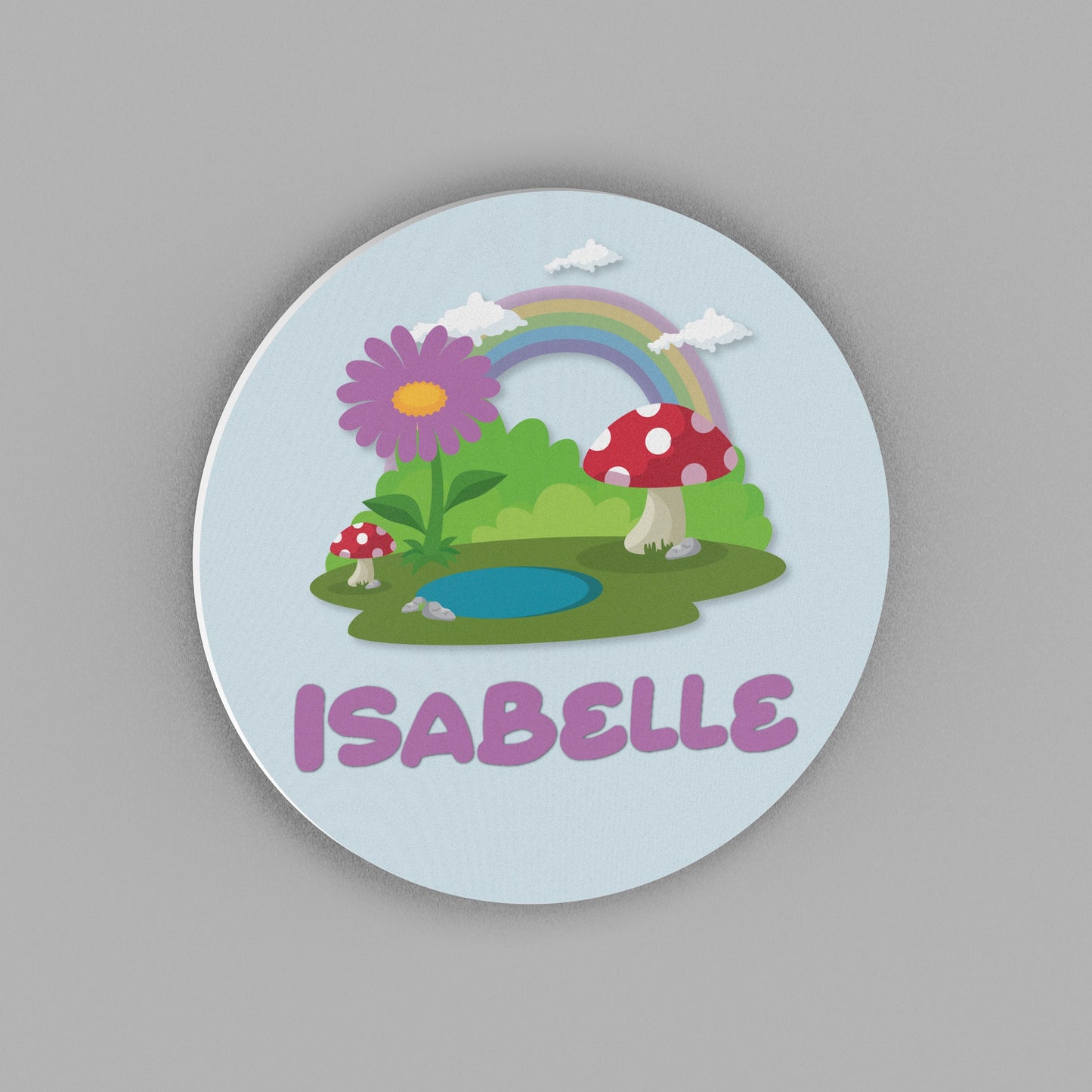 Mushroom Theme Baby Name Sign