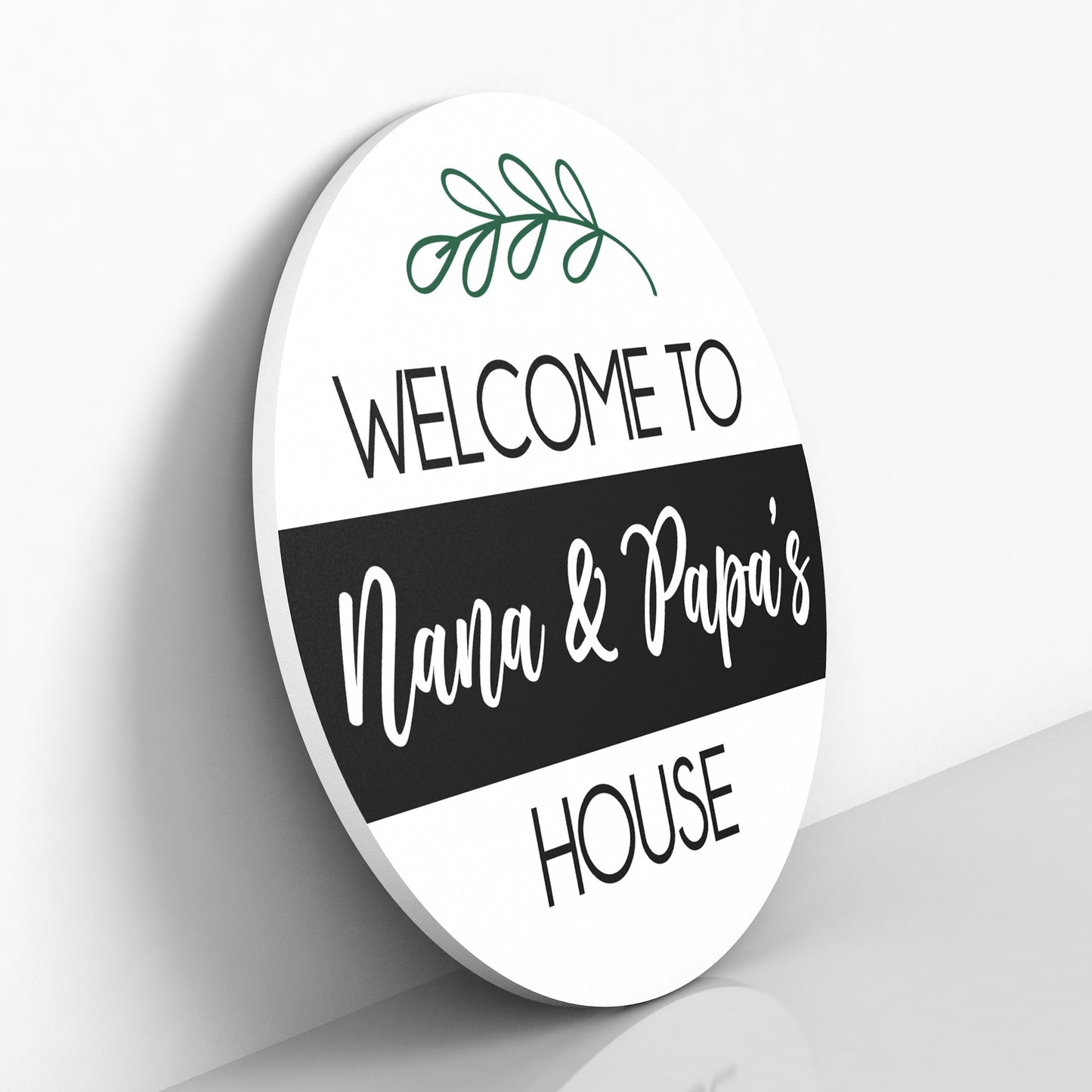 Welcome to Nana and Papa's House Door Hanger