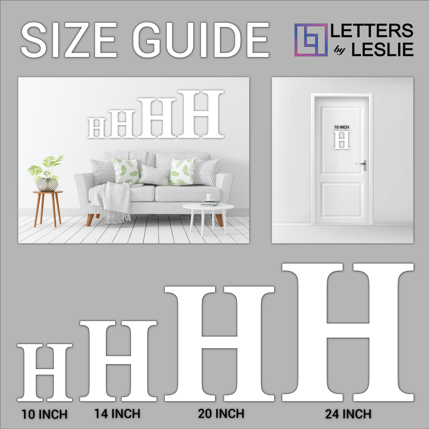 Personalized Name Sign with Name and Capital Letter