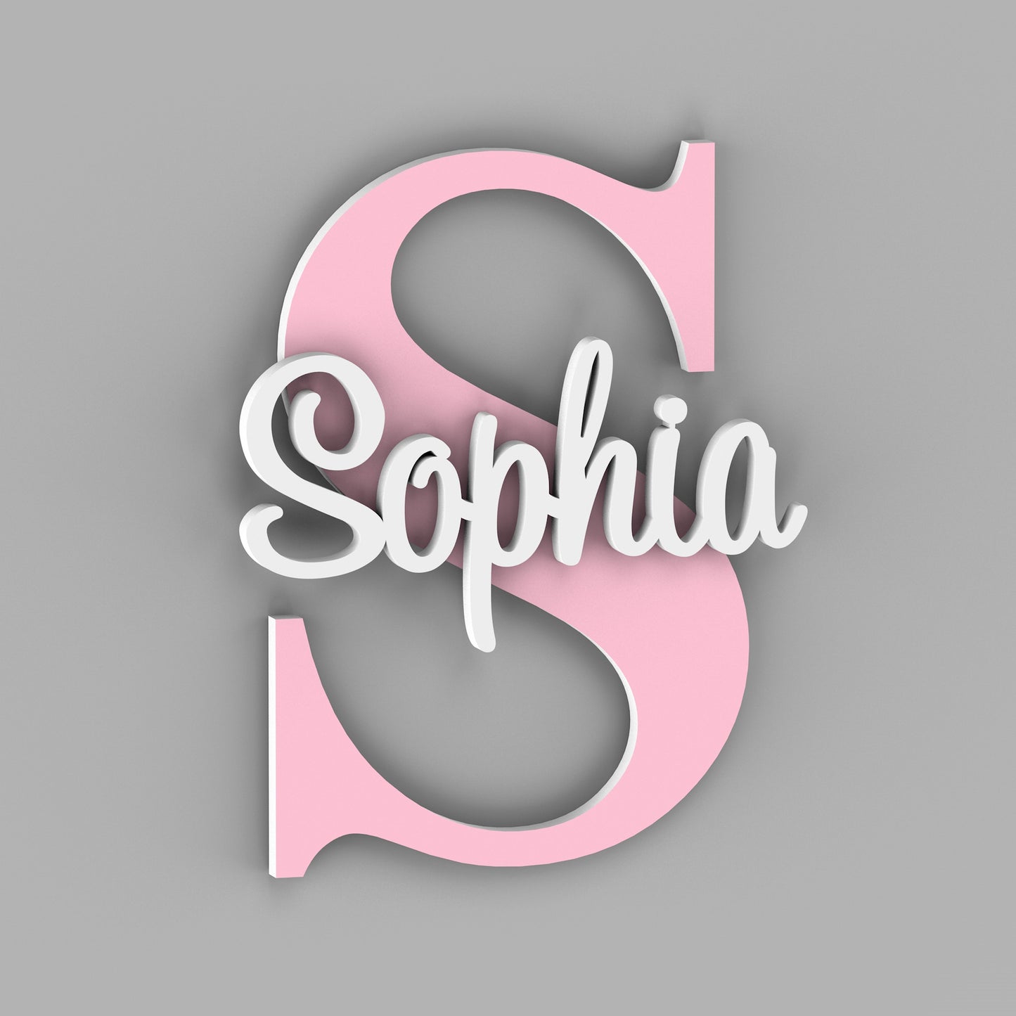 Name sign for Nursery with Capital Letter - Kids Name Signs