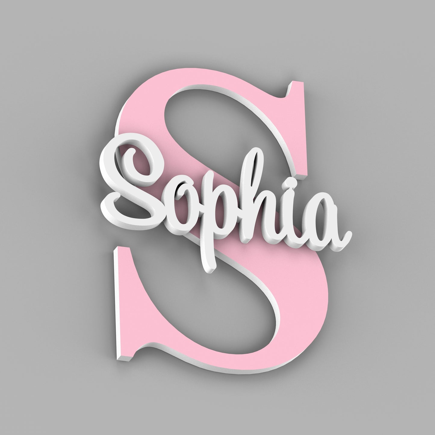 Name sign for Nursery with Capital Letter - Kids Name Signs
