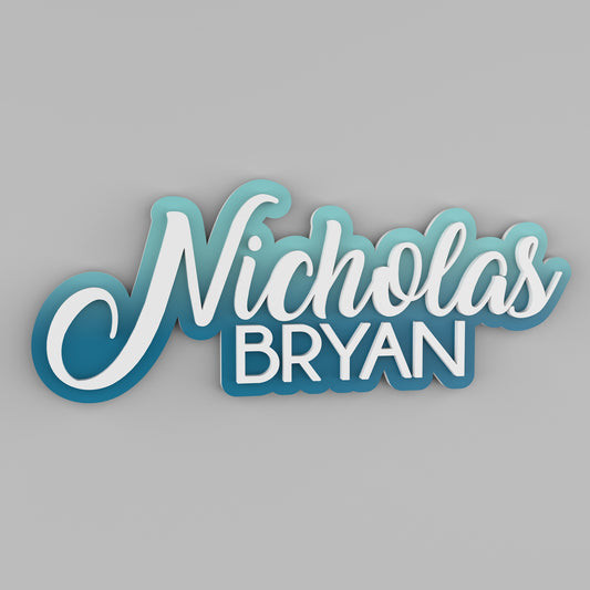 Nursery Name Sign - Custom Baby Name Sign - Nursery Wall Art - Personalized Gift For Baby - Layered 3D Name Sign
