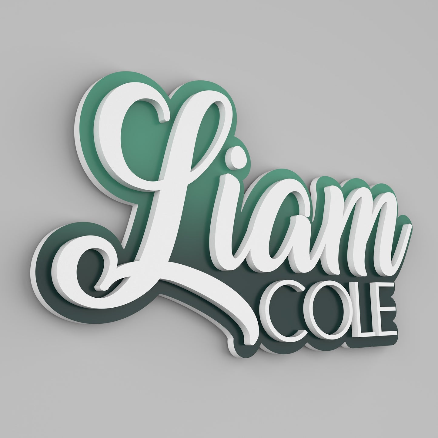 Layered Name Sign - Name Signs for Nursery Above Crib. Personalized Newborn Sign for Baby Girl