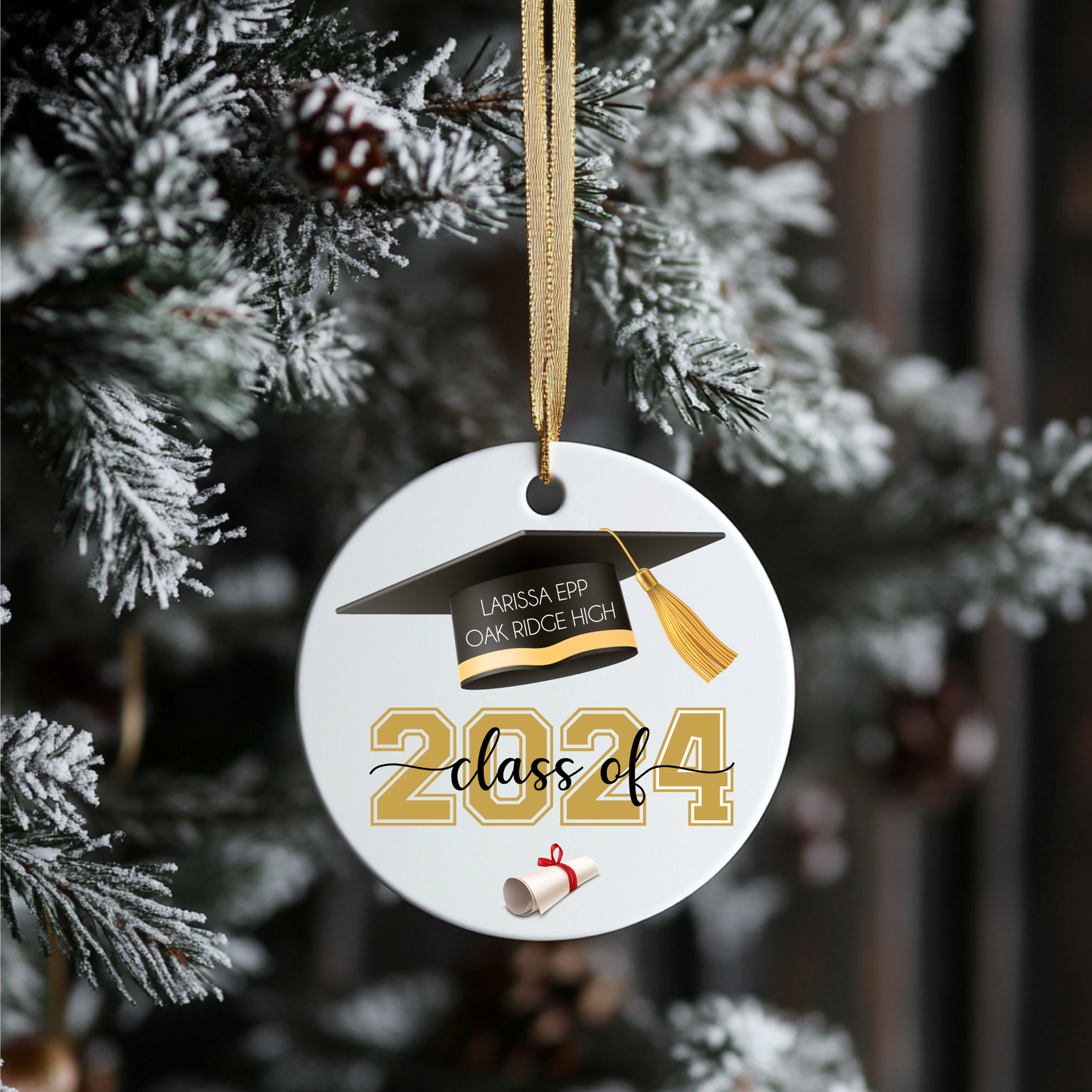 2024 Graduate Christmas Ornament - Personalized Gift for Graduate - 2024 Ornament with Gift Box