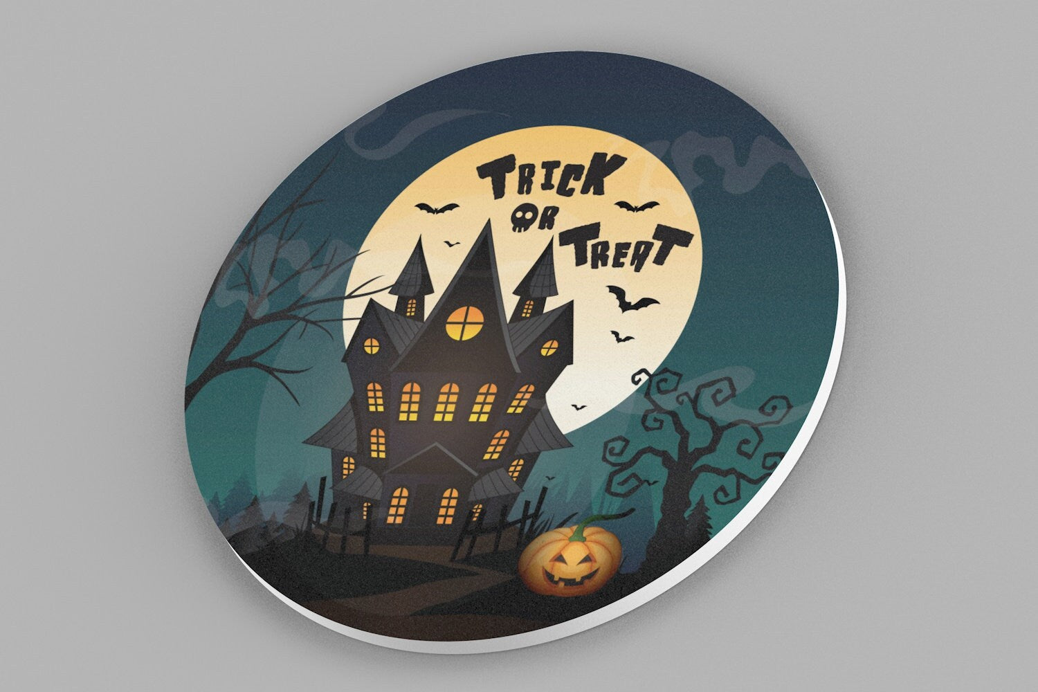 Halloween Door Sign - Halloween Wall Decor - Trick or Treat Sign - Spooky Decoration