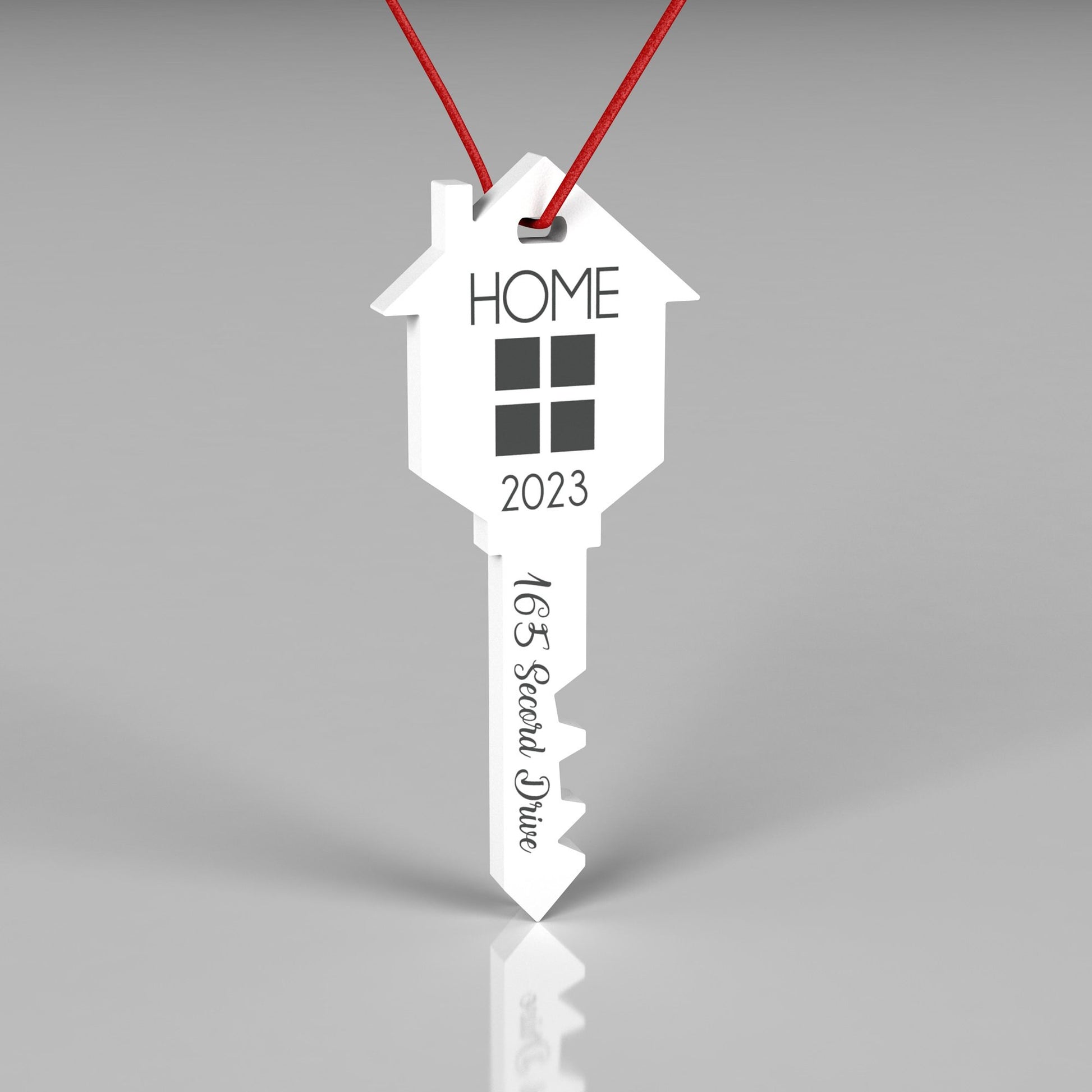 2024 Home Christmas Ornament, Personalized Ornament, Key Shape Christmas Ornament, Housewarming Gift