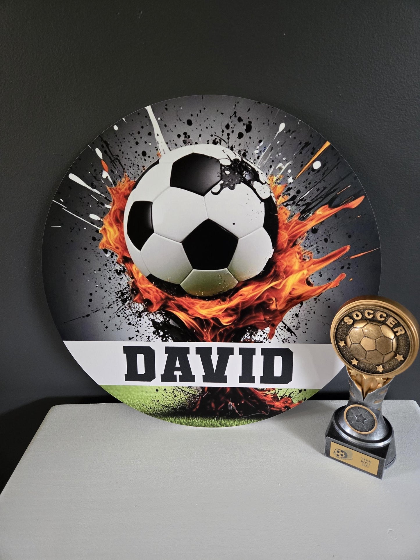 Personalized Soccer Ball Name Sign, Wall Art, Soccer Name Sign, Sports Name Sign, Gift For Soccer Players, Sports Wall Art