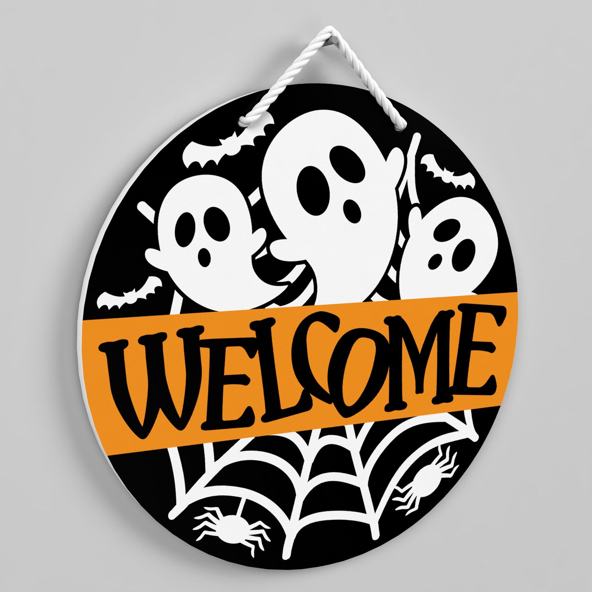 Halloween Door Sign, Welcome Door Hanger, Halloween Home Decor, Autumn Home Decor, Front Door Decor, Home Decor