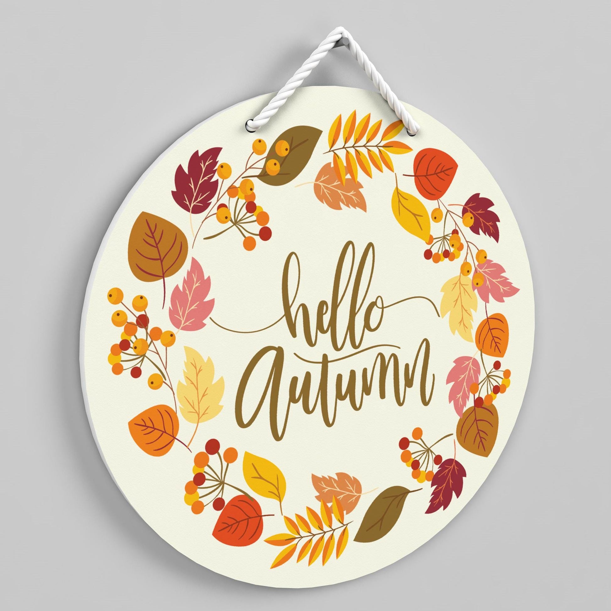 Round Door Sign, Door Decor, Fall Home Decor, Autumn Home Decor, Front Door Art, Home Decor, Wall Decor