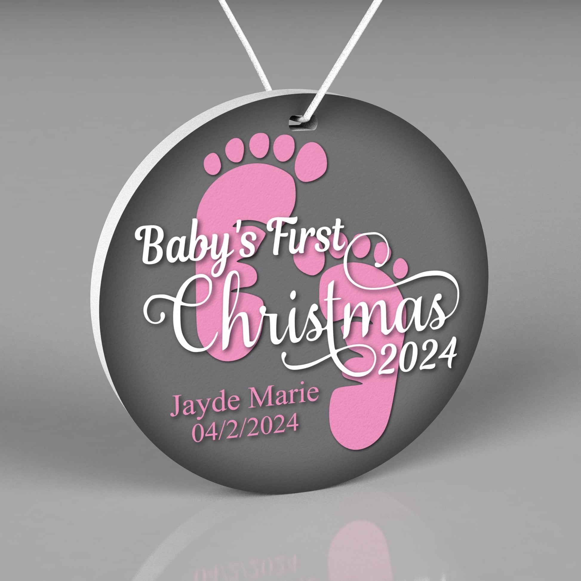 Baby's First Christmas Ornament 2024, Christmas Tree Ornament, Personalized Christmas Tree Ornaments, First Christmas, Christmas Decoration