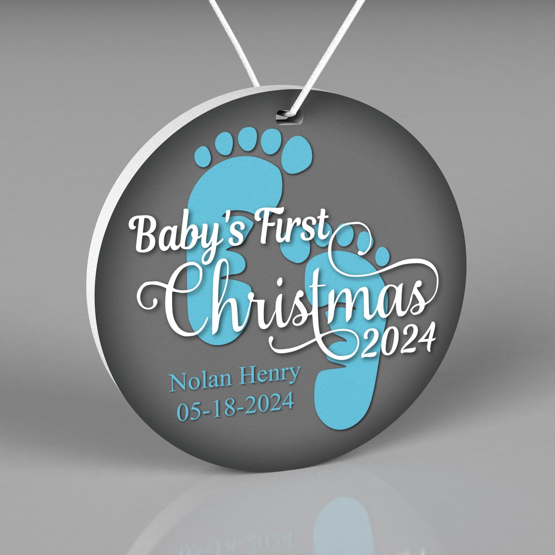 Baby's First Christmas Ornament 2024, Christmas Tree Ornament, Personalized Christmas Tree Ornaments, First Christmas, Christmas Decoration