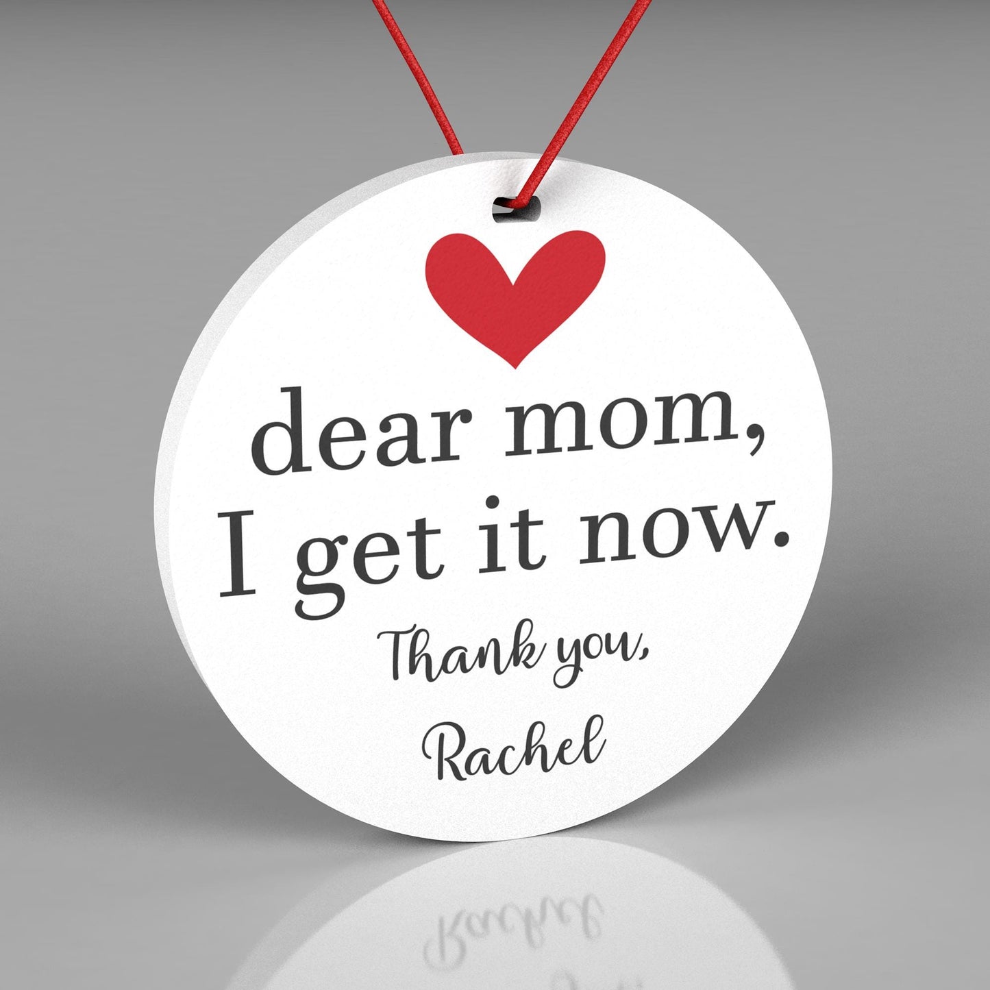 Personalized Christmas Ornament for Mom - Dear Mom, I Get It Now. Ornament for Mom from adult child