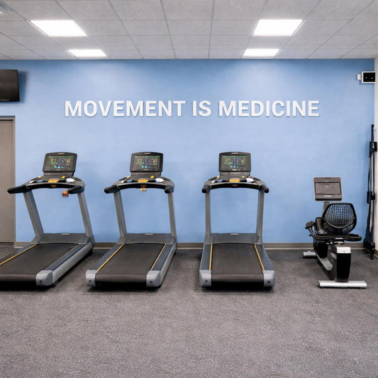 Movement Is Medicine Wall Sign, 3D Gym PVC Letters, Physiotherapy Decor, Fitness Studio Sign, Rehab Clinic Quote