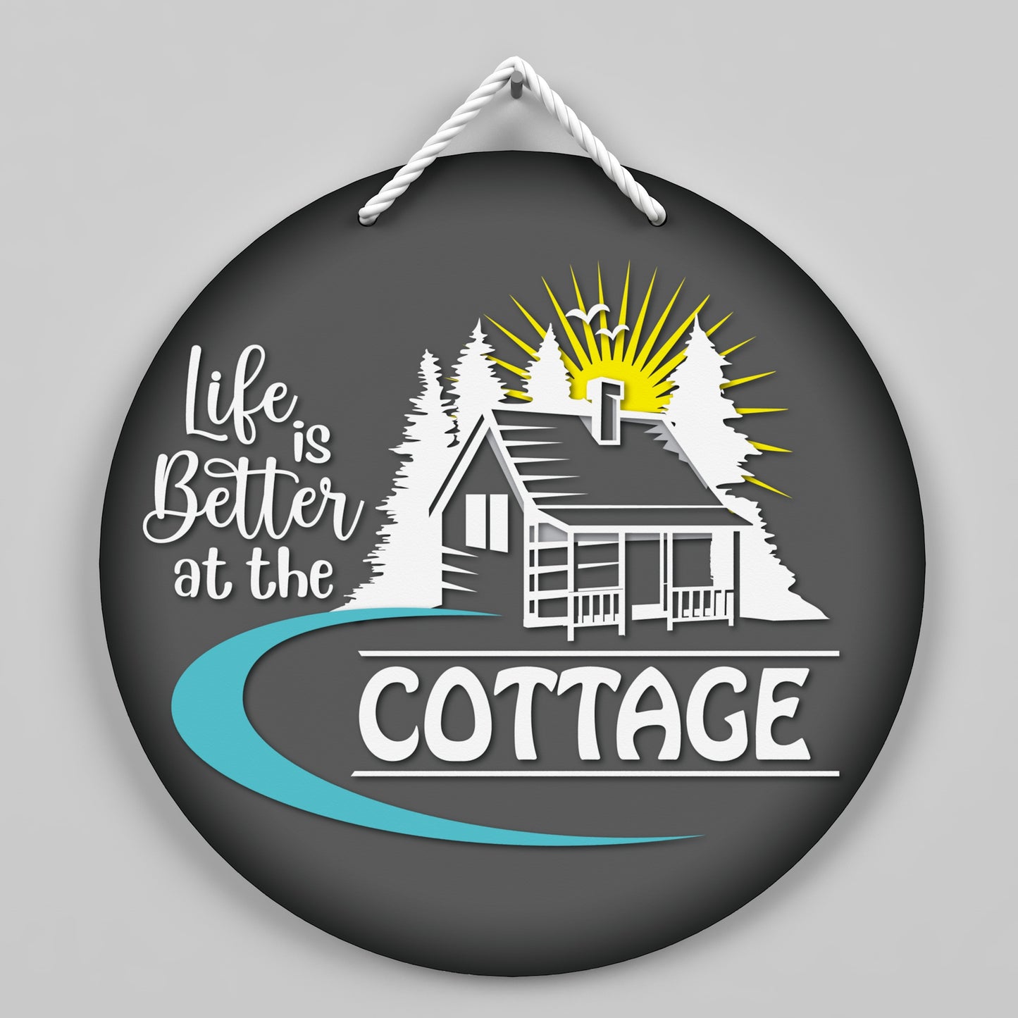 Outdoor Cottage Sign - Life is Better at the Cottage