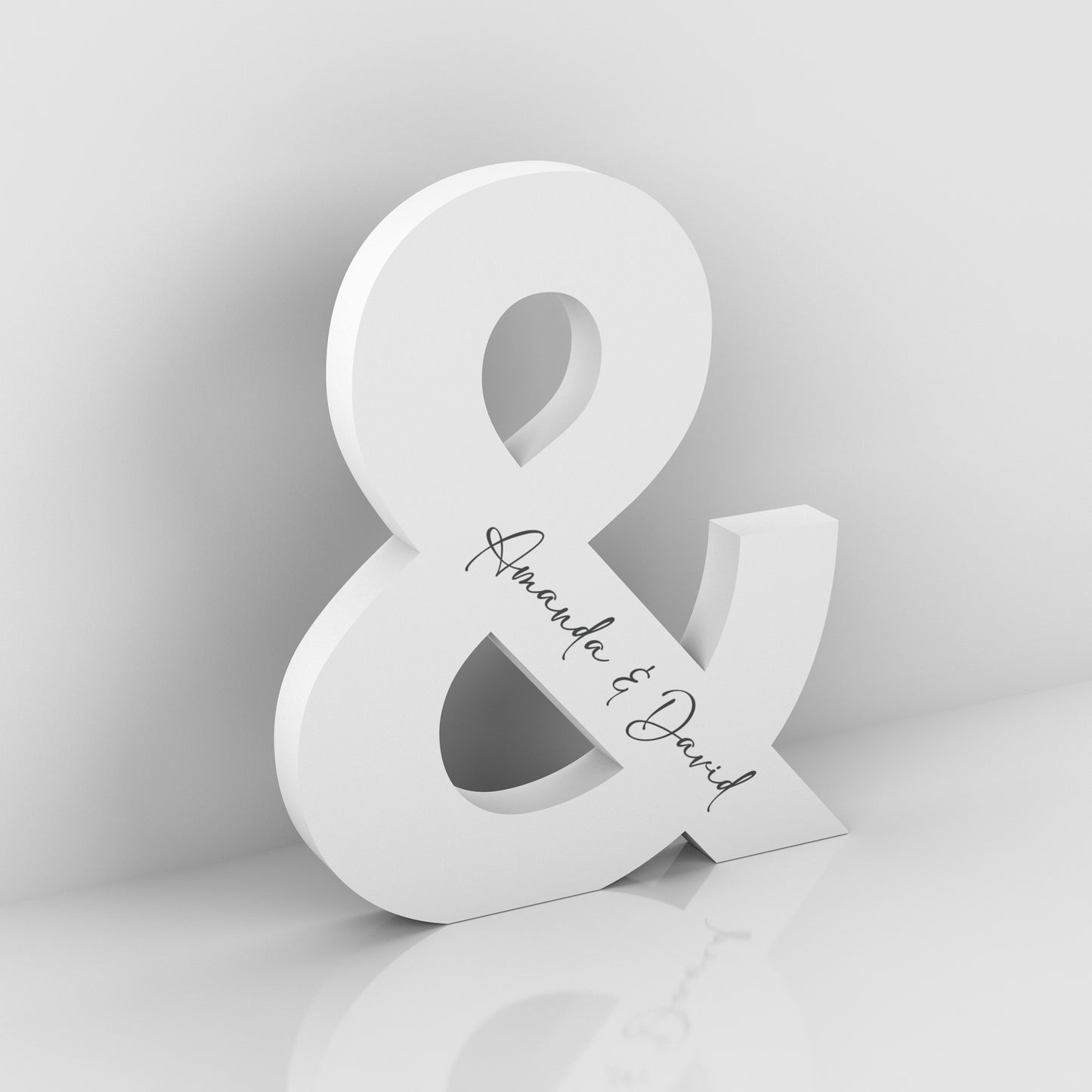 Personalized Ampersand Free Standing - Ampersand Decor- Wedding and Anniversary Gift Ideas