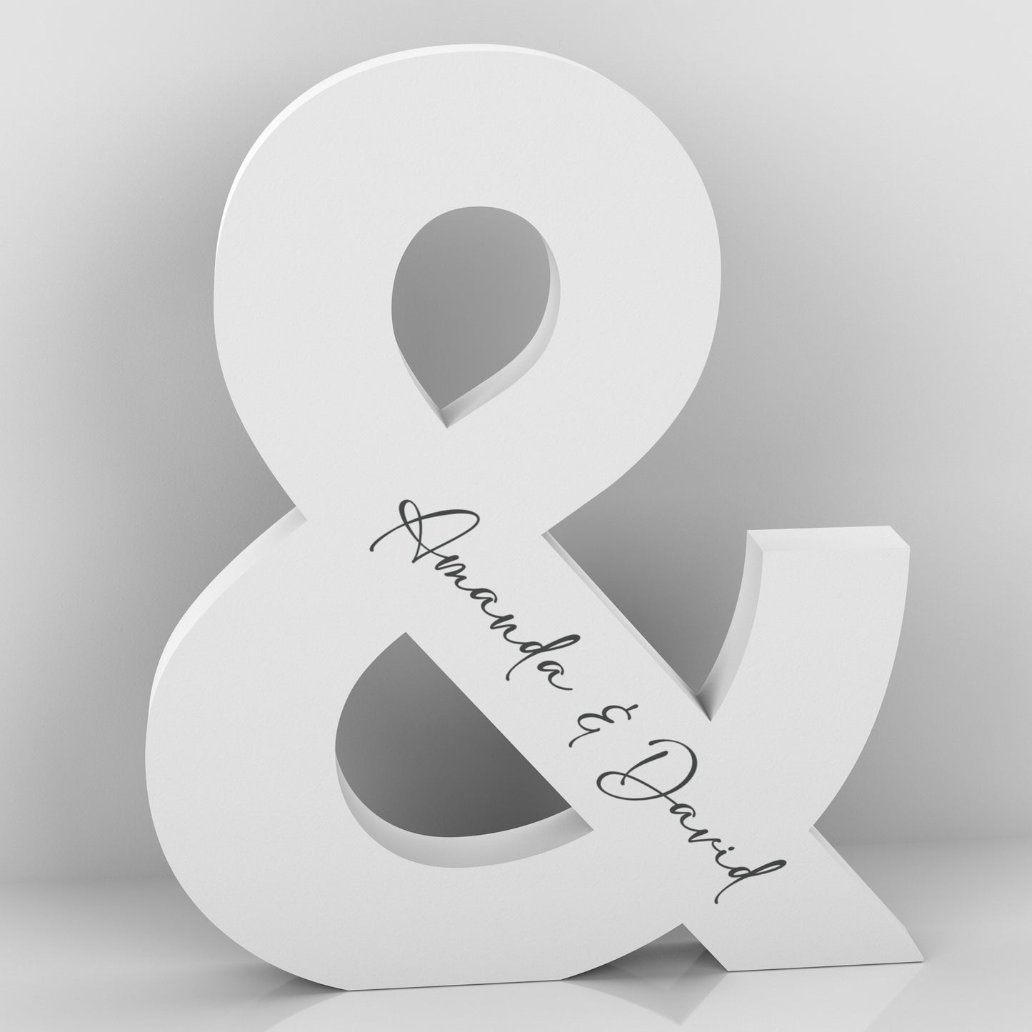 Personalized Ampersand Free Standing - Ampersand Decor- Wedding and Anniversary Gift Ideas