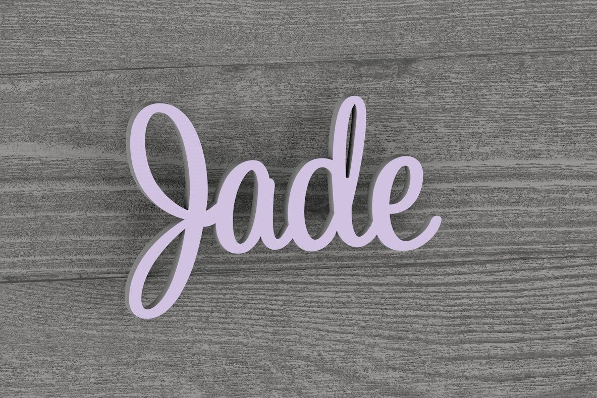 Custom PVC name sign for nursery, minimalist baby room wall decor