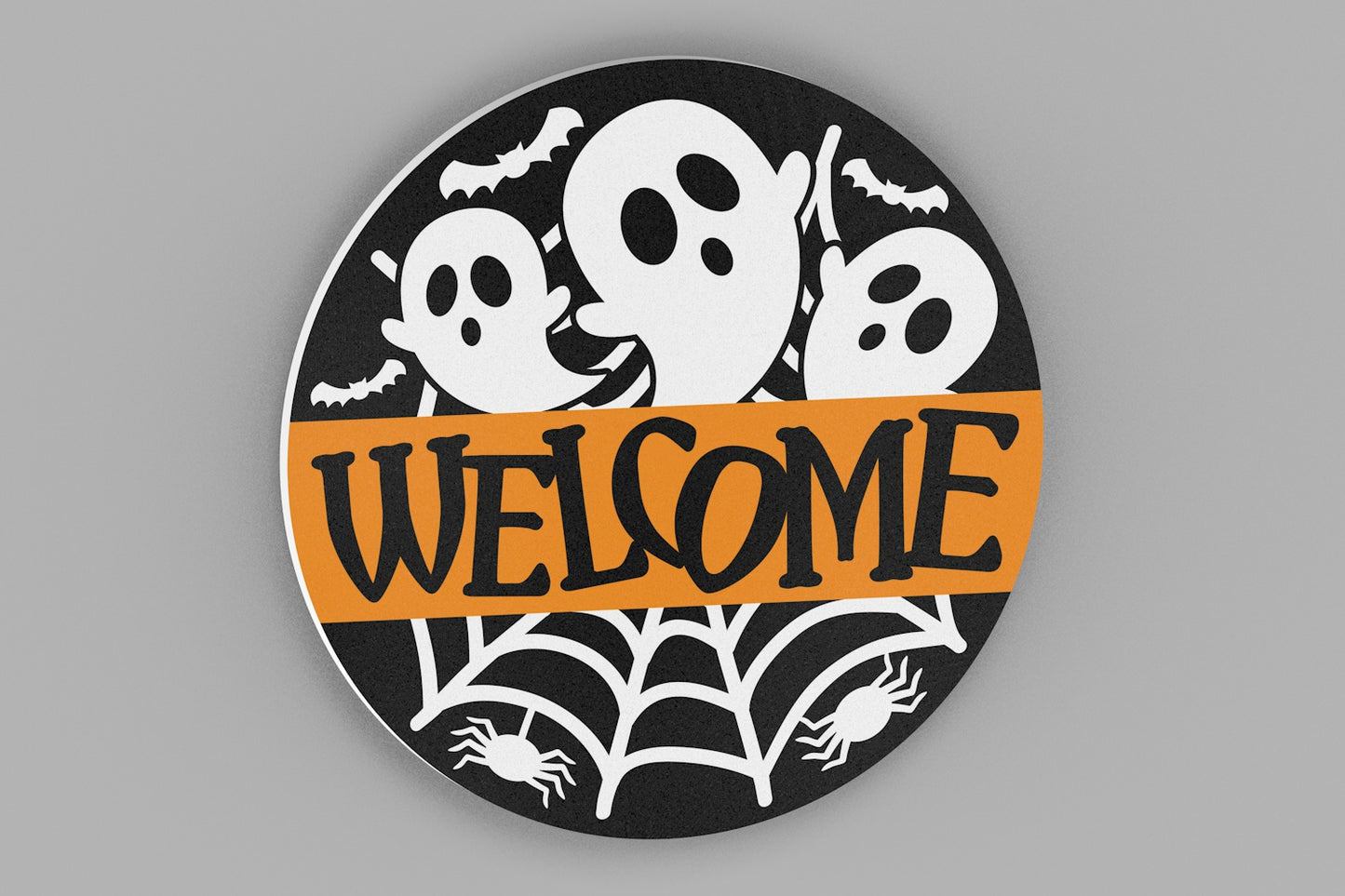 Halloween Welcome Sign - Door or Wall Hanger