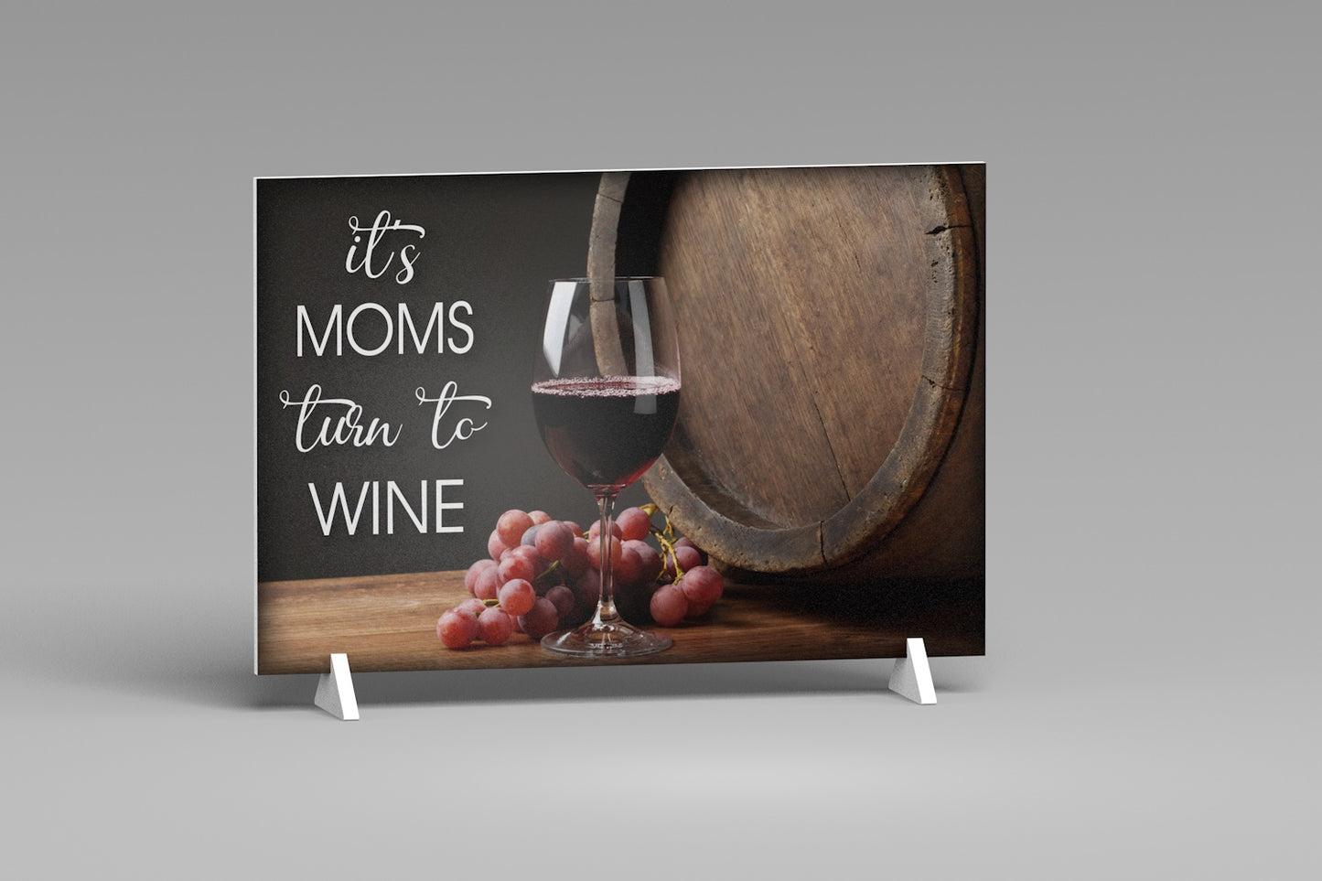 It's Moms Turn to Wine Sign