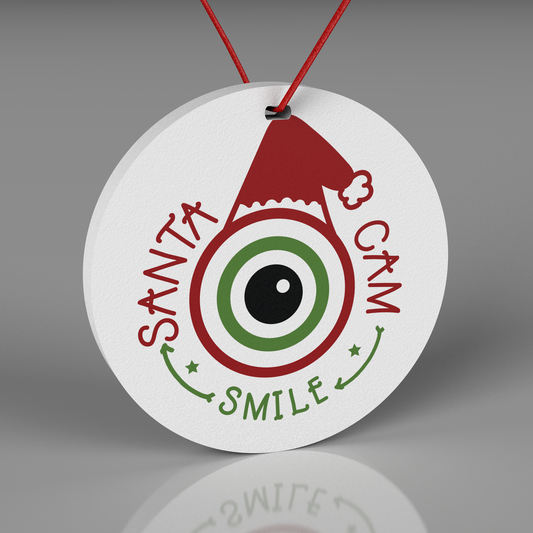 Santa Cam Christmas Ornament