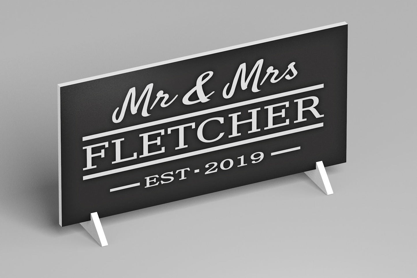 Personalized Wedding Gift For Couple, Established Wedding Sign, Mr & Mrs Wedding Sign, Bridal Shower Gift, Wedding Plaque, Wedding Decor