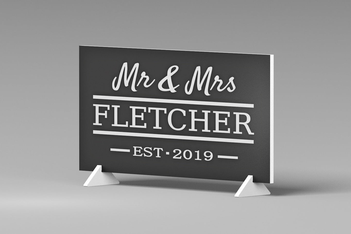 Personalized Wedding Gift For Couple, Established Wedding Sign, Mr & Mrs Wedding Sign, Bridal Shower Gift, Wedding Plaque, Wedding Decor