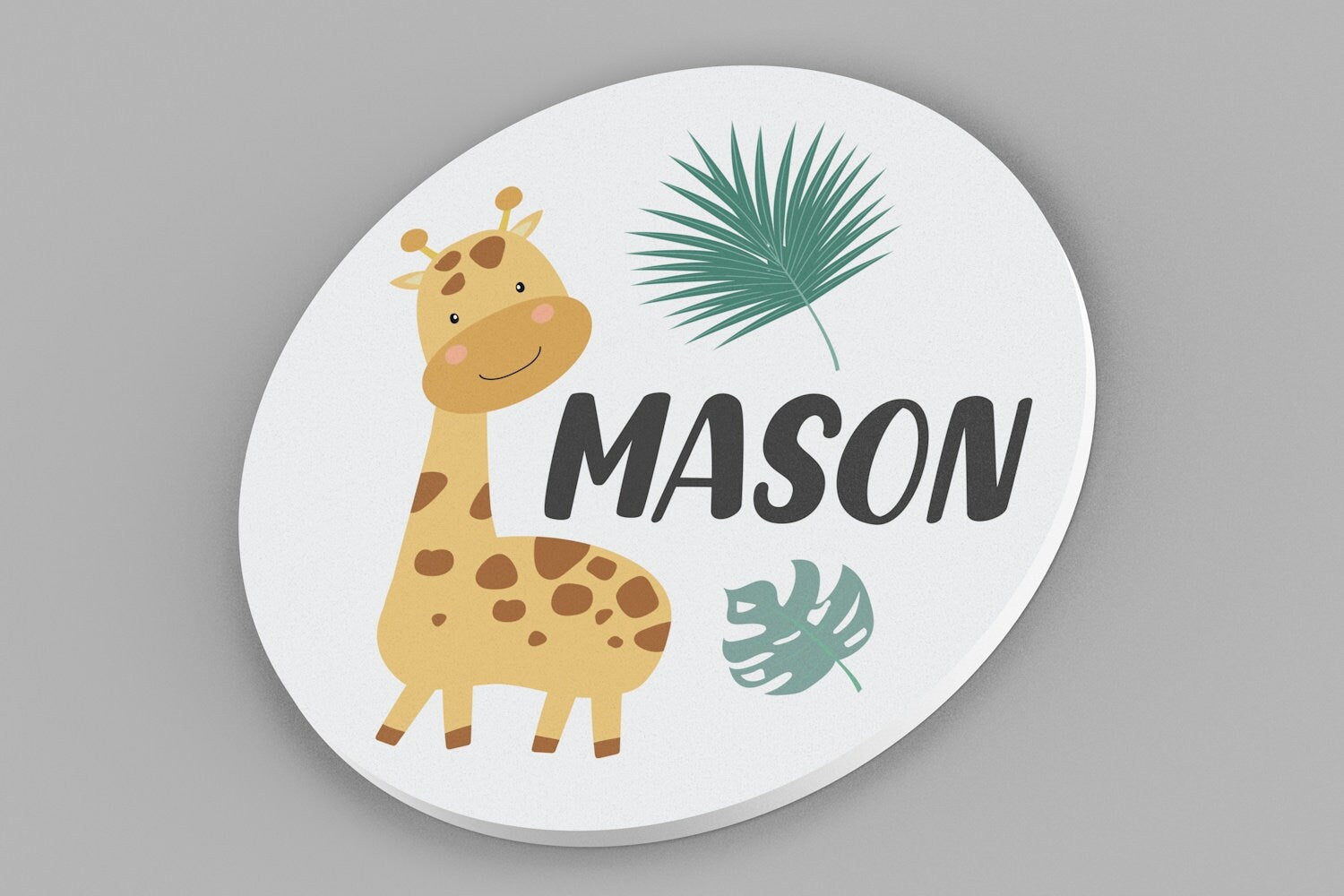 Nursery Name Sign, Giraffe Nursery Wall Decor, Nursery Wall Art, Jungle Theme