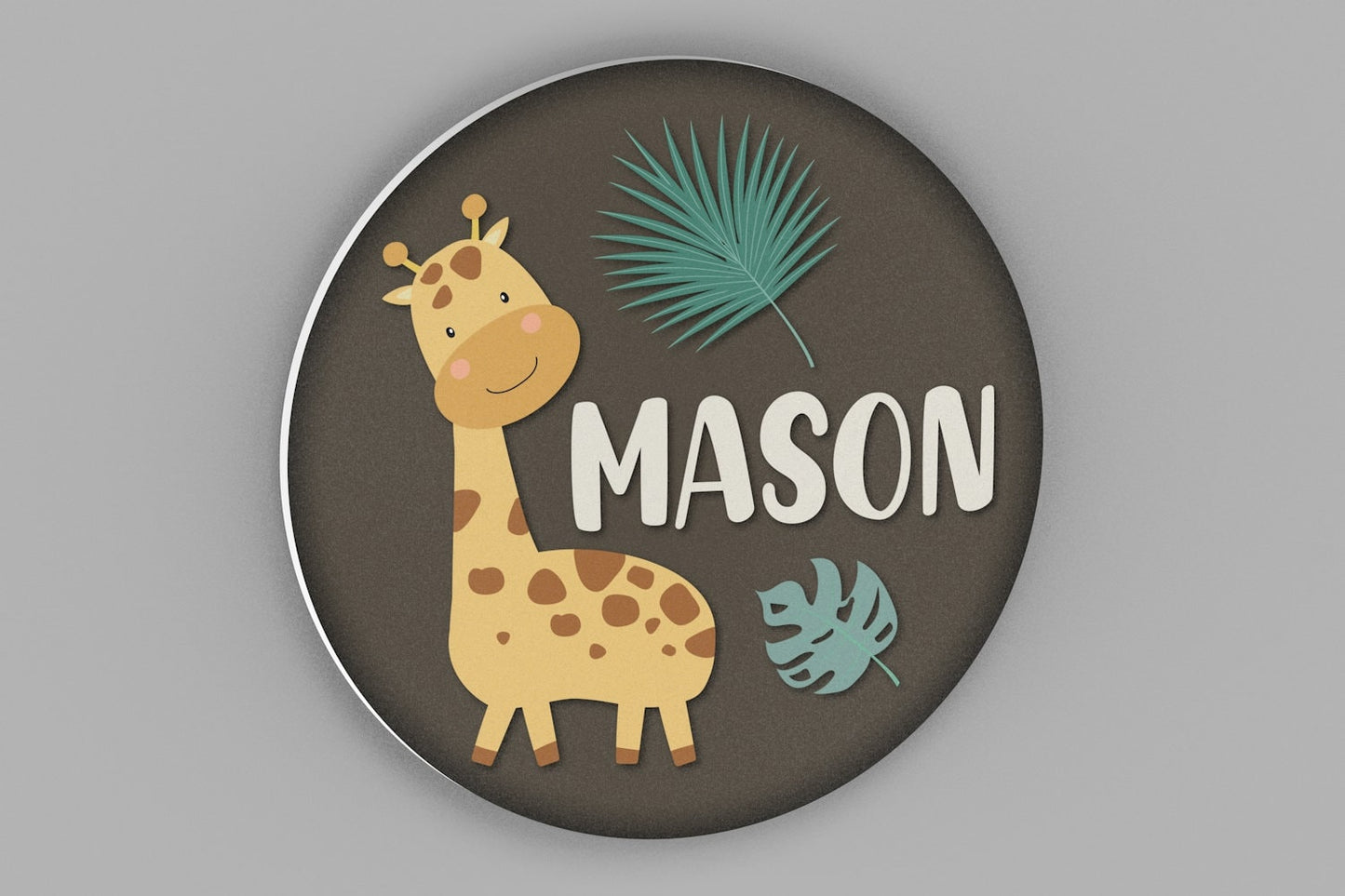 Nursery Name Sign, Giraffe Nursery Wall Decor, Nursery Wall Art, Jungle Theme