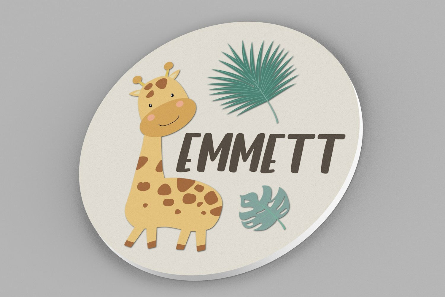 Nursery Name Sign, Giraffe Nursery Wall Decor, Nursery Wall Art, Jungle Theme