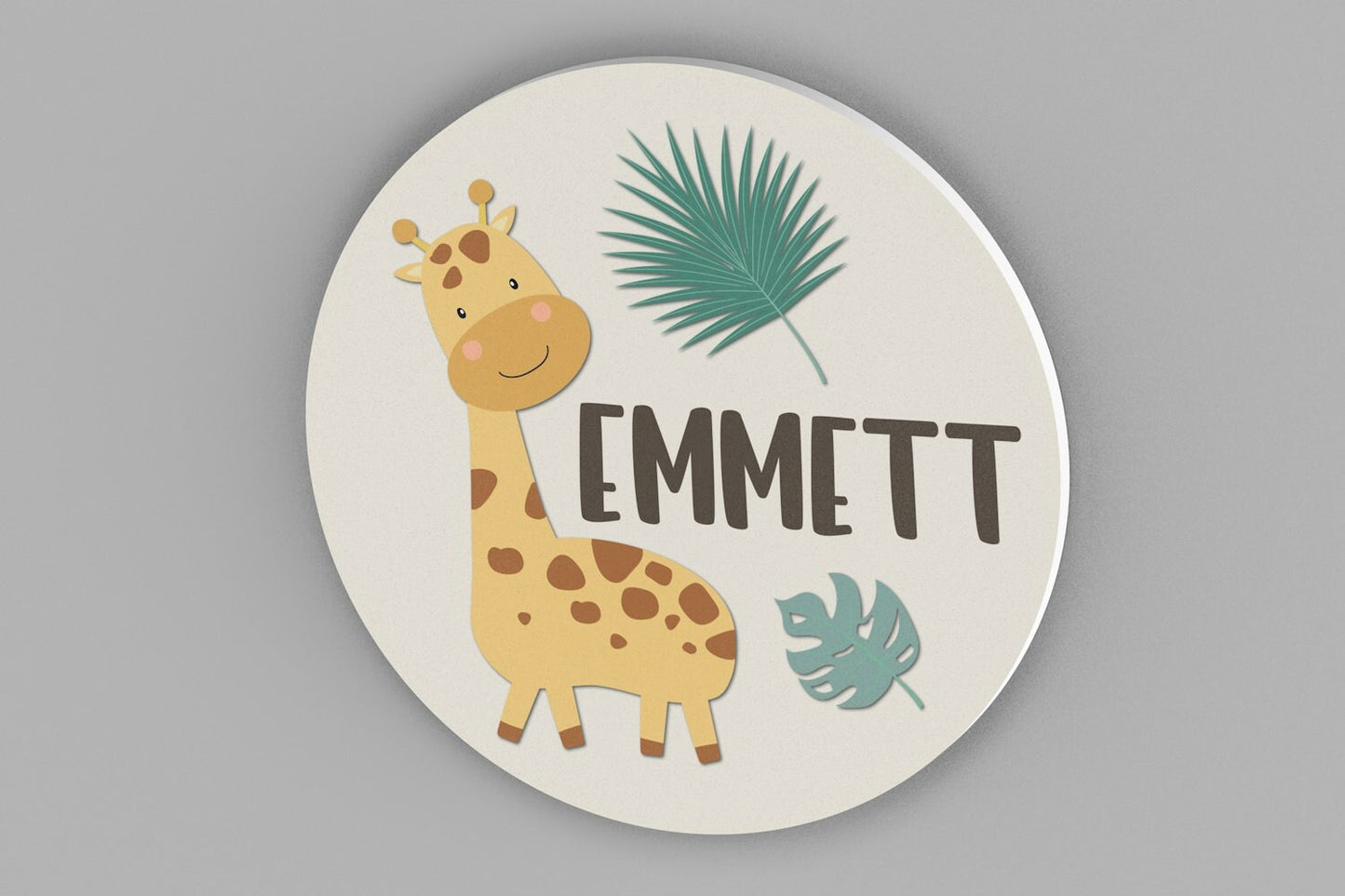 Nursery Name Sign, Giraffe Nursery Wall Decor, Nursery Wall Art, Jungle Theme