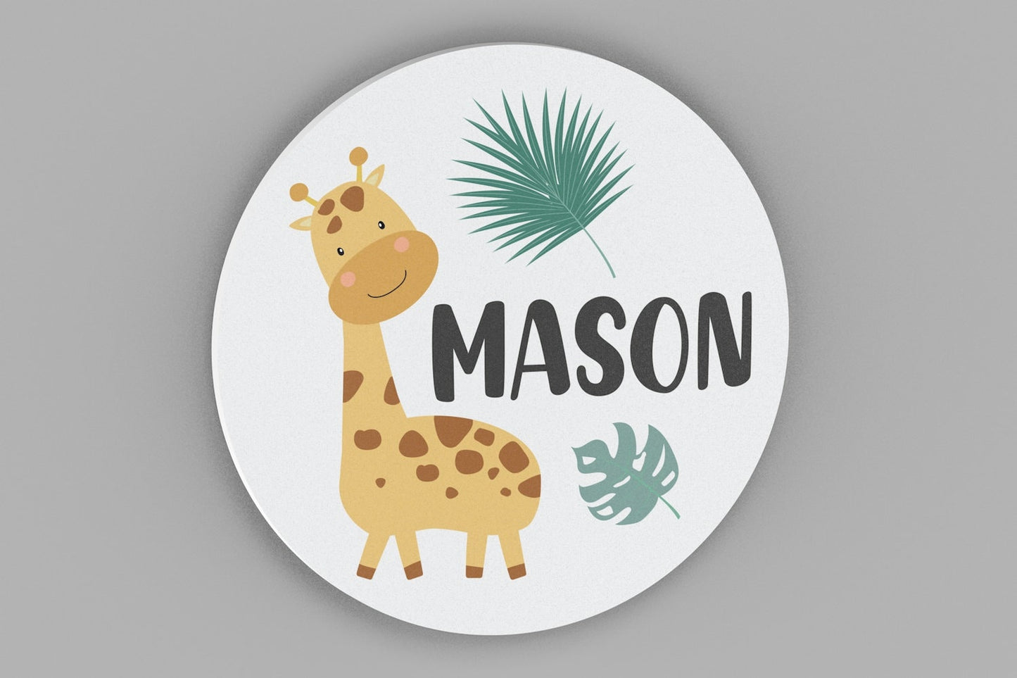 Nursery Name Sign, Giraffe Nursery Wall Decor, Nursery Wall Art, Jungle Theme