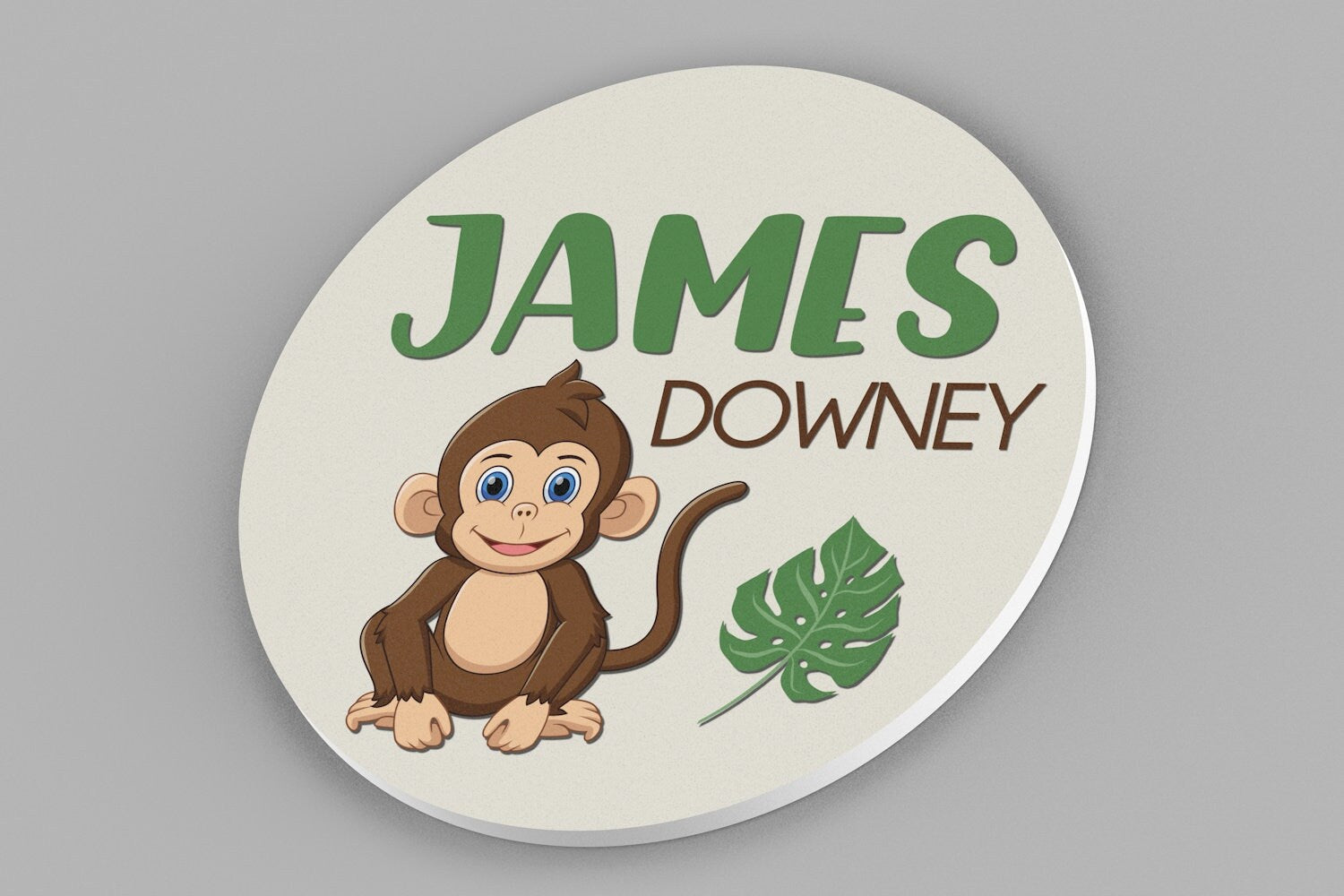 Personalized Nursery Name Sign, Monkey Theme Nursery Wall Decor, Nursery Wall Art, Jungle Theme