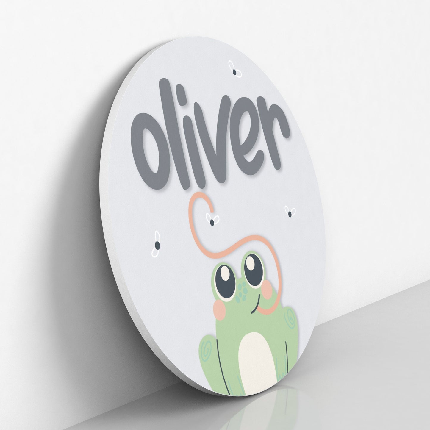 Kids Name Sign, Frog Nursery Wall Decor, Nursery Wall Art