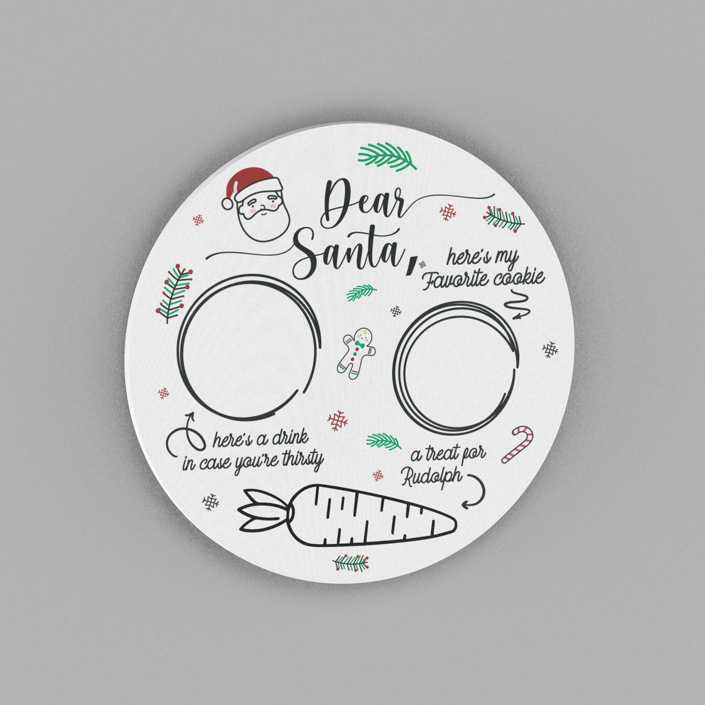 Santa Tray - Treats for Santa - Christmas Eve Tray