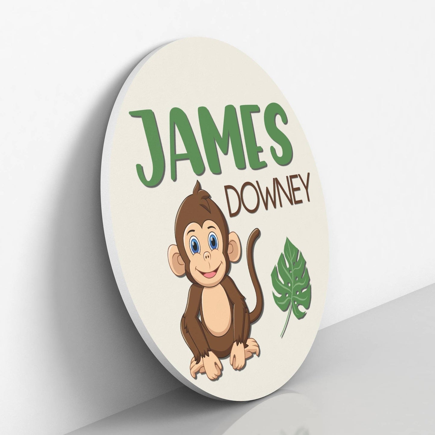 Personalized Nursery Name Sign, Monkey Theme Nursery Wall Decor, Nursery Wall Art, Jungle Theme