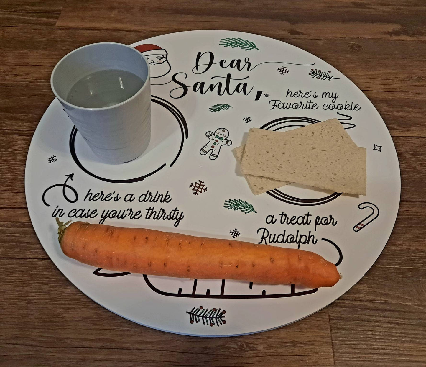 Santa Tray - Treats for Santa - Christmas Eve Tray